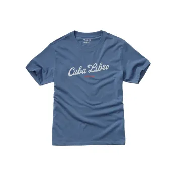 AKCLUB Free Cuba Series T Shirt Men's Marine Blue
