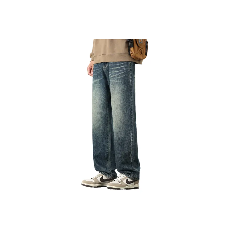 FASTFISH Jeans Men's Nostalgic Blue-0