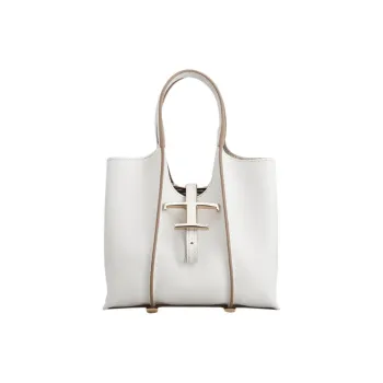 TOD'S T Timeless Leather Handbag Mini Women's White