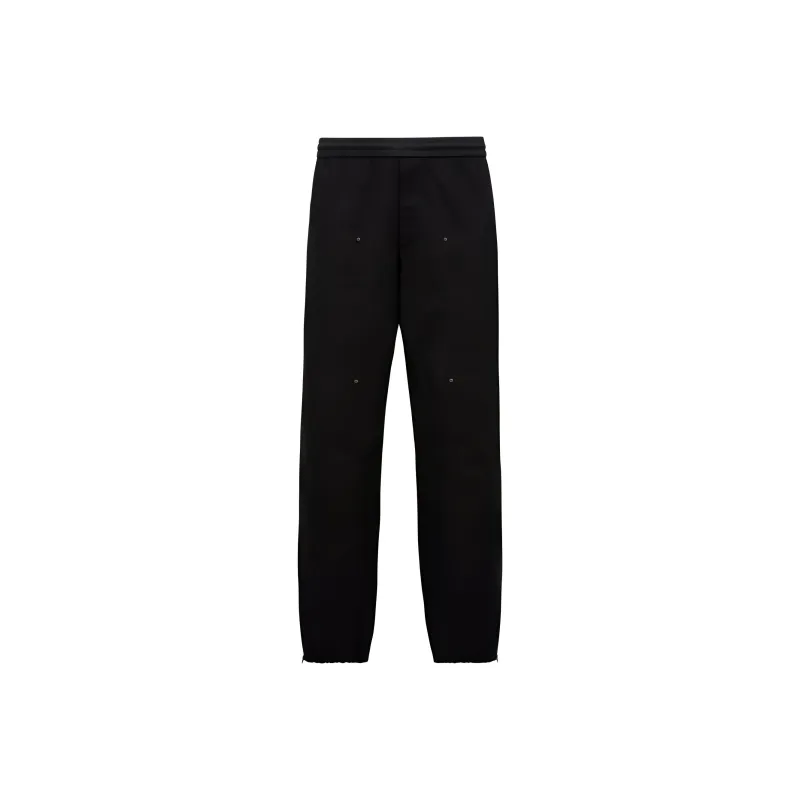 Moncler Logo Embroidered Tapered Leg Trousers-0