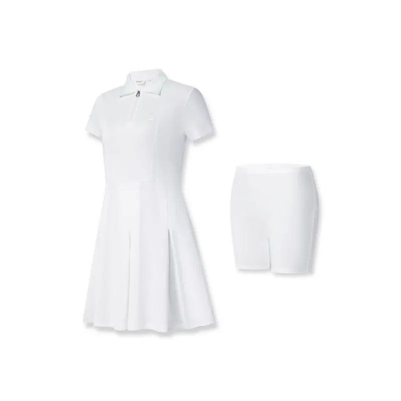 FILA Golf Series Short Sleeved Dress Women's Jade White WT-2