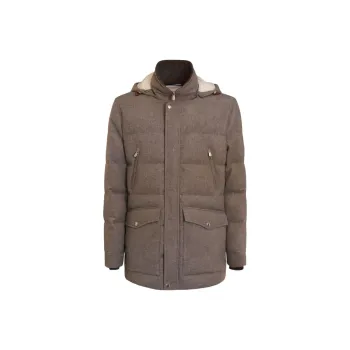 Brunello Cucinelli Long Sleeved Hooded Jacket