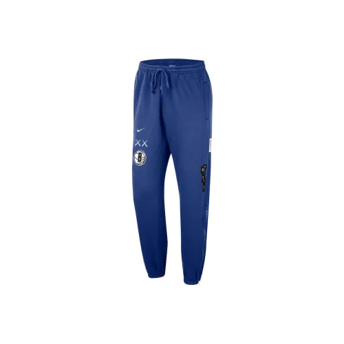 NBA Brook Lin Basketball Team Nike City Edition Courtside Standard Issue Knitted Sports Pants Men's Blue