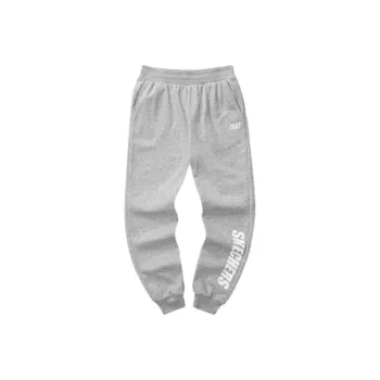 Skechers Basic Leisure Series Casual Pants Men Gray Heather Cloud Gray