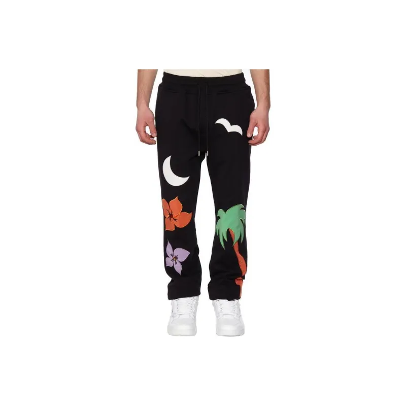 Just Don Embroidered Straight Track Pants-0