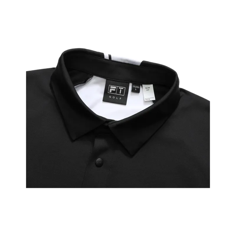 FILA Golf Series Polo Shirt Men's Pitch Black-4