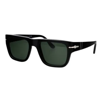 PERSOL Acetate Square Sunglasses Unisex Black
