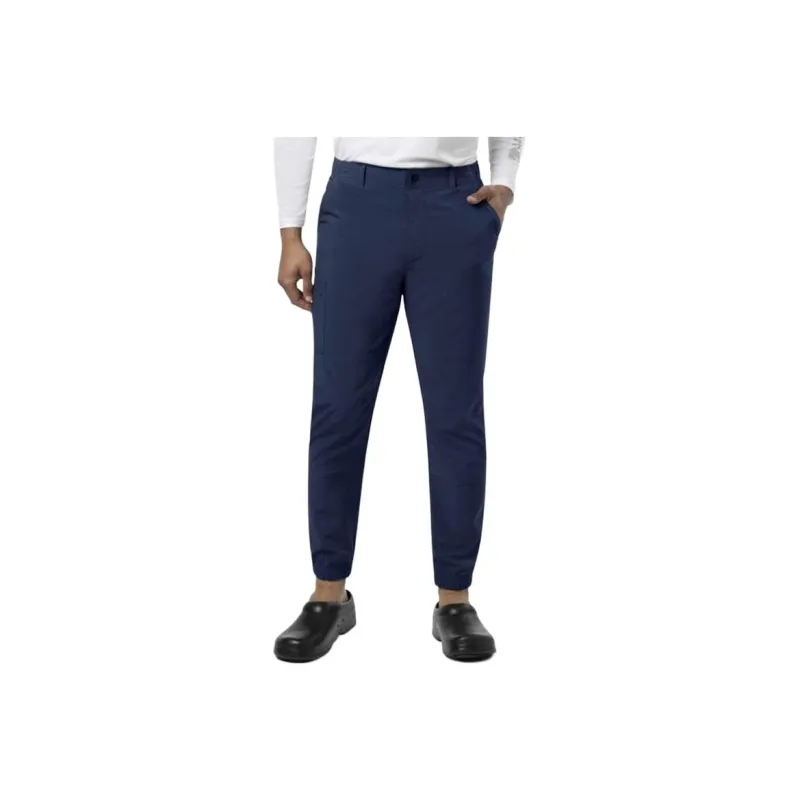 Wool Check Jersey Carot Pants With Pinces