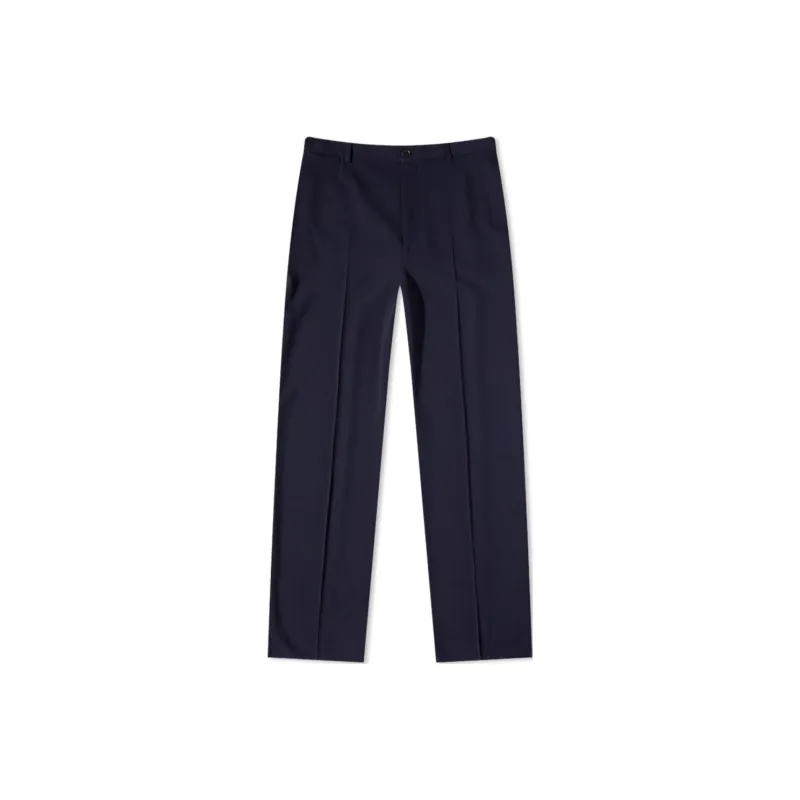 Balenciaga Men's Large Fit Tailored Stretch Wool Twill Pants-0