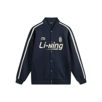 LiNing Sports Life Collection Baseball Jacket Unisex Dark Marine Blue