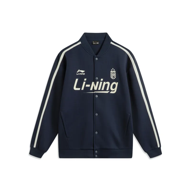 LiNing Sports Life Collection Baseball Jacket Unisex Dark Marine Blue-0