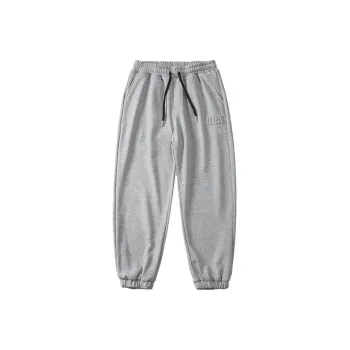 WOOD SOON Knitted Sweatpants Men's Gray