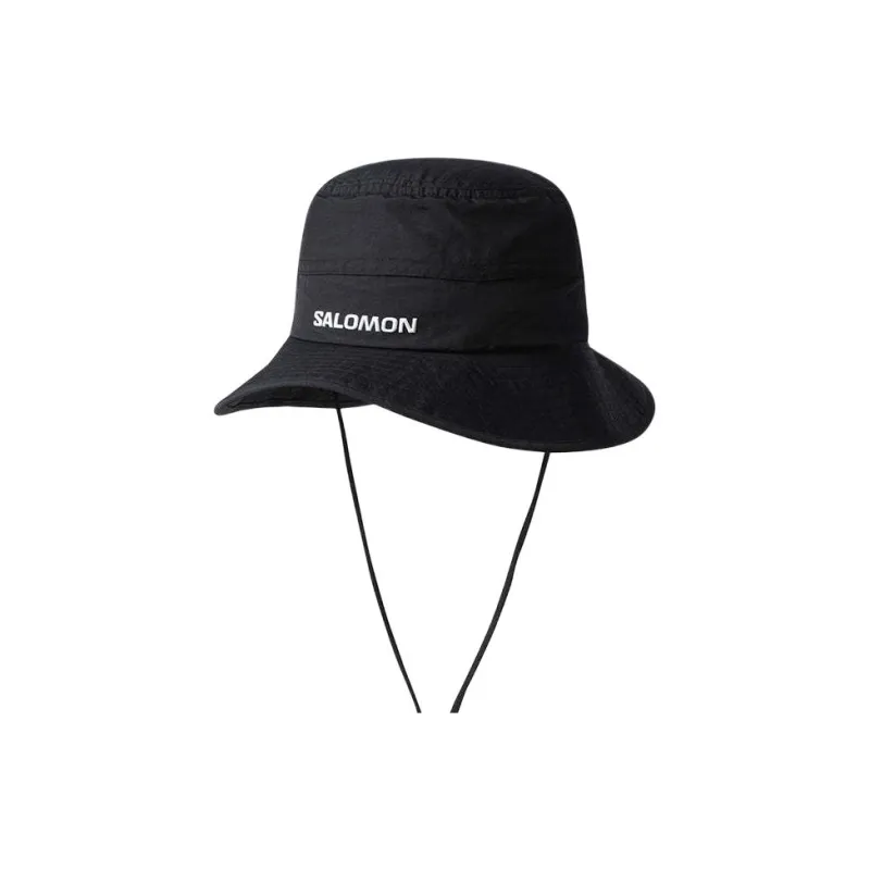 SALOMON Nylon Bucket Hats Unisex Black-2