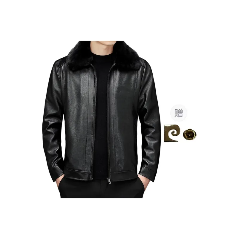 PIERRE CARDIN Leather Jacket Men's-0