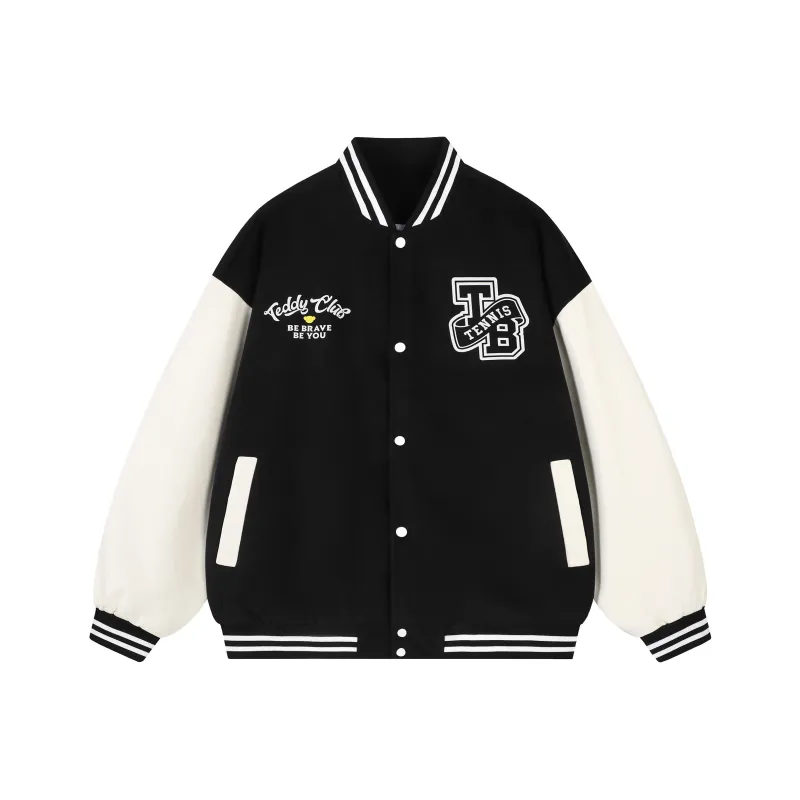 Teddy Bear Collection Baseball Jacket Coat Unisex-0