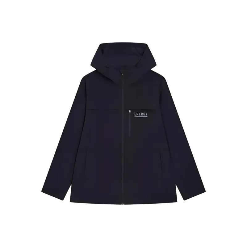 XTEP Variety Training Collection Trench Coat Men's Jet Black-0