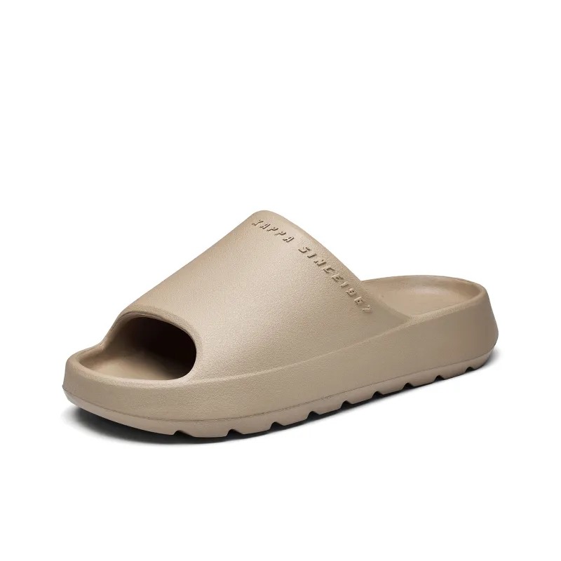 Kappa Quiet Odor Resistant Slide Slippers Unisex Brown-2
