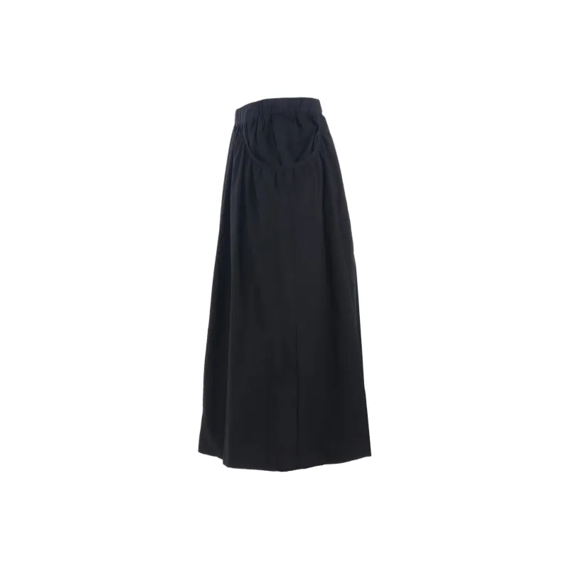 Yohji Yamamoto SS25 Casual Long Skirt Women's Black-2