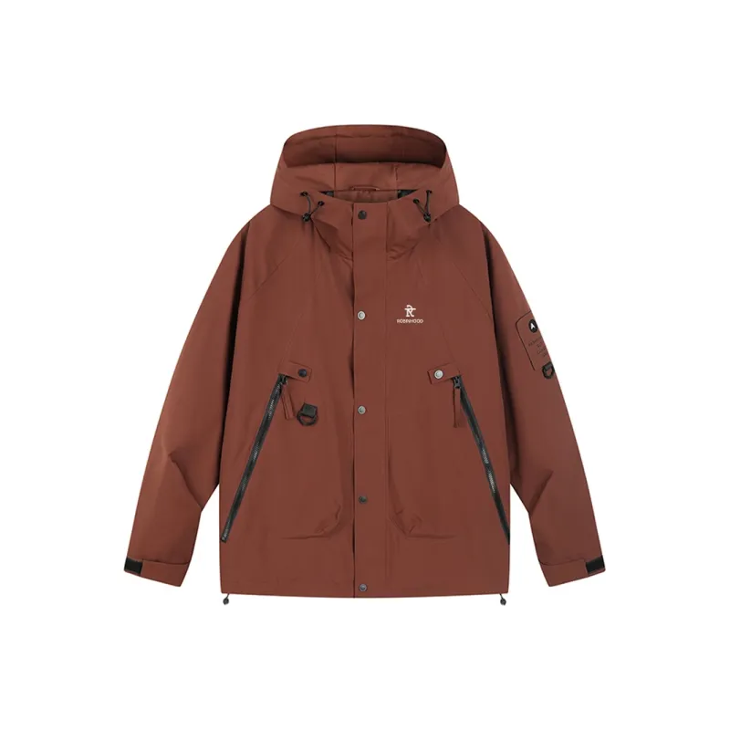 ROBINHOOD Water Resistant Windproof Breathable Warm Water Repellent Cold Resistant Rainproof Windbreaker Jacket Unisex-10