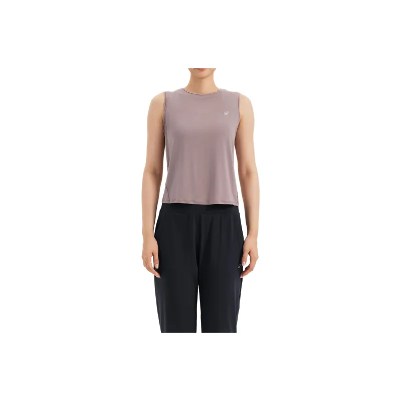 DECATHLON Yoga Tank Top Women's Matte Umber-0