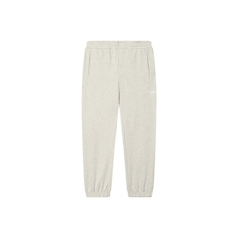 FILA Knitted Sports Pants Men's Light Khaki Heather Gray-0