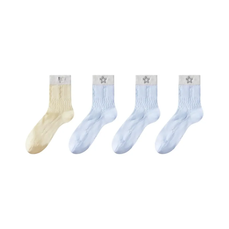 MADALLO Mid Calf Socks Women's Combo Set-4