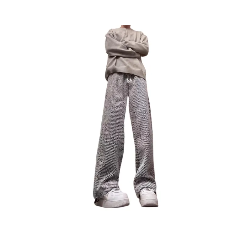 KIRHNE Casual Pants Unisex Black-4