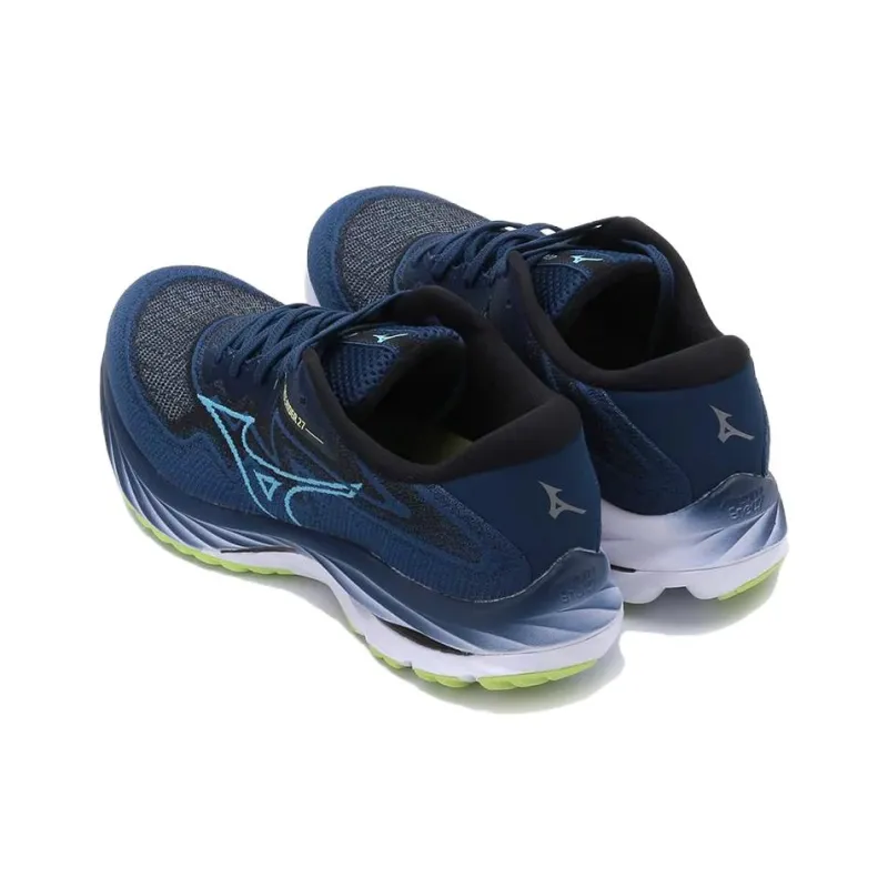 Mizuno Wave Rider 27 Ssw Super Wide 'Navy Lime'-3