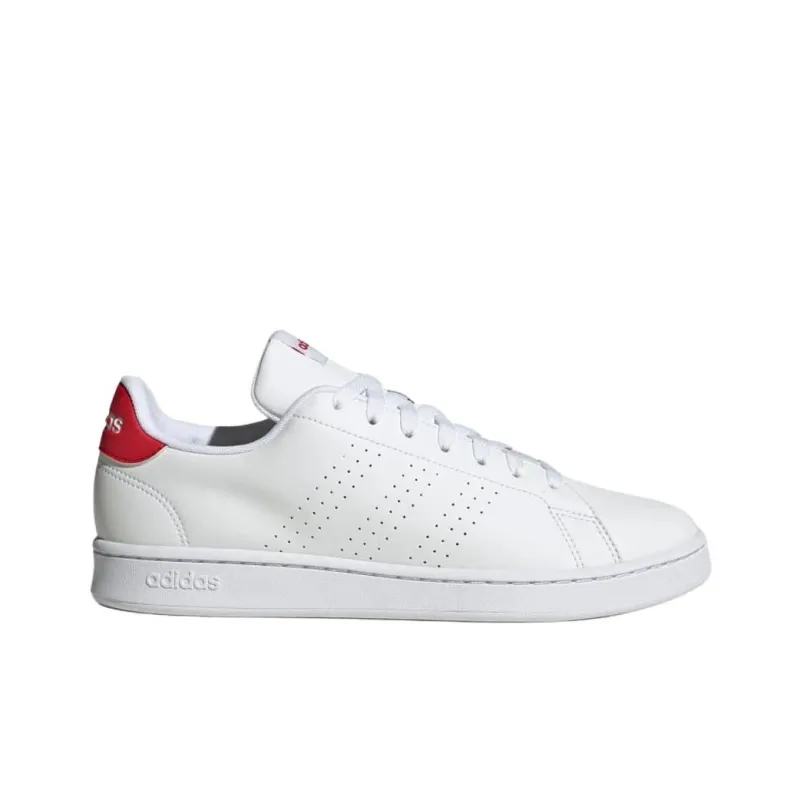 Adidas Advantage Anti Slip Wear Resistant Low Top Skateboard Shoes Men's White-1