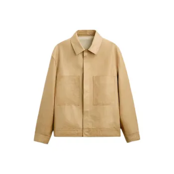ZARA Leather Jacket Men's Butter