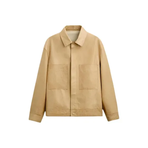 ZARA Leather Jacket Men's Butter