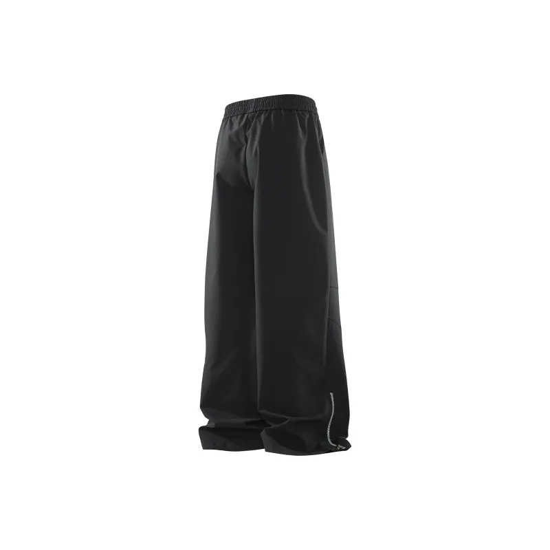 PISYPOX Casual Pants Unisex Black-1