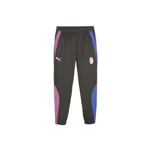 PUMA AC Milan Football Prematch Casual Pants Men Black