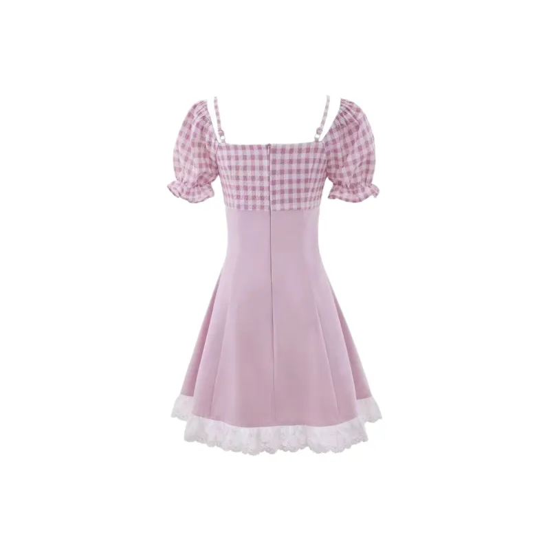 KEAB Short Sleeved Dress Women's Pink-1