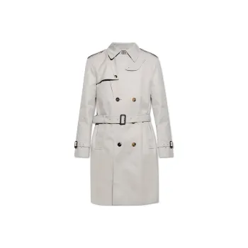 Burberry Double Breasted Straight Hem Trench Coat