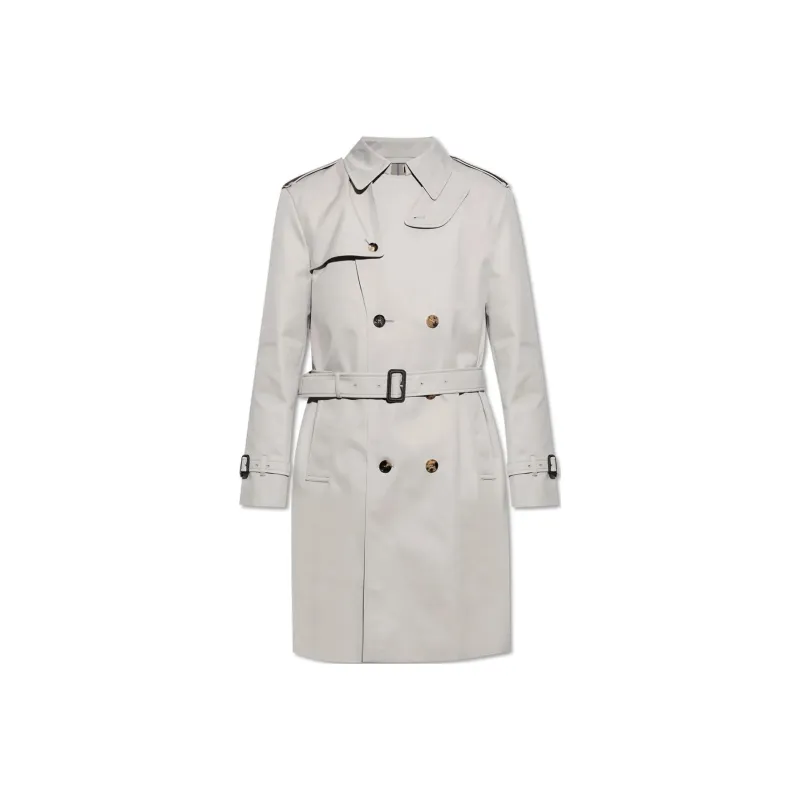 Burberry Double Breasted Straight Hem Trench Coat-0