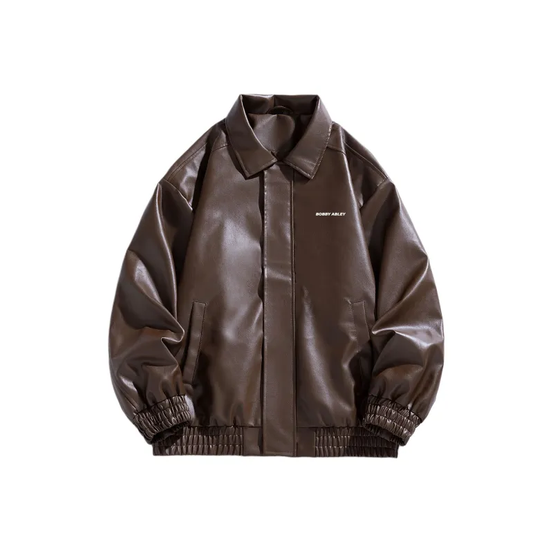 BOBBY ABLEY Leather Jacket Unisex-14