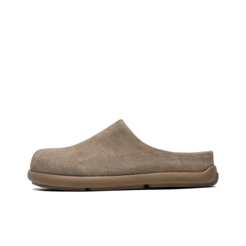 Chi Wolf Rubber Sole Closed Toe Slippers Unisex White-28