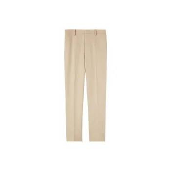 OFF WHITE Tag Wool Slim Zip Pant 'Beige'
