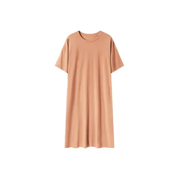FENTENGCARE Nightgown Women's Orange Red