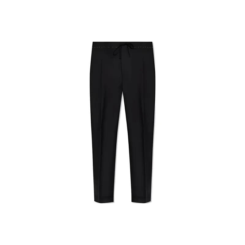 Maison Margiela Creased Stitch Detailed Trousers-0
