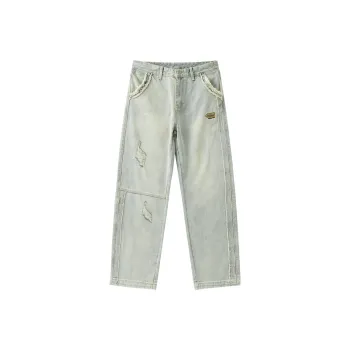 LAMLICKA Jeans Unisex Washed Blue