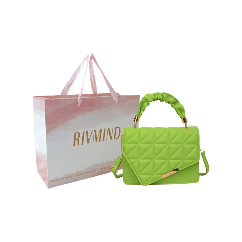 RIVMIND PU Crossbody Bag, Handbag Regular Women's Green/White/Black/Red/Khaki-0