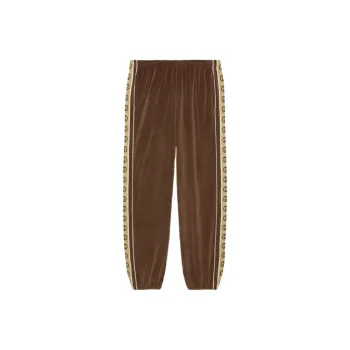 GUCCI Knitted Sweatpants Men's Brown