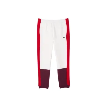 LACOSTE Knitted Sports Pants Men's White Red
