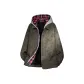 Army Green (Red Plaid) Hooded Fleece Version