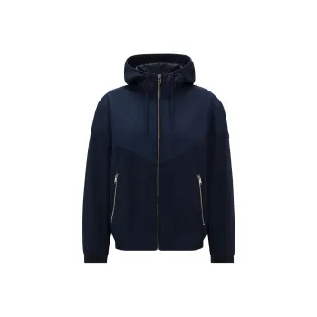 HUGO BOSS Logo Patch Hooded Jacket