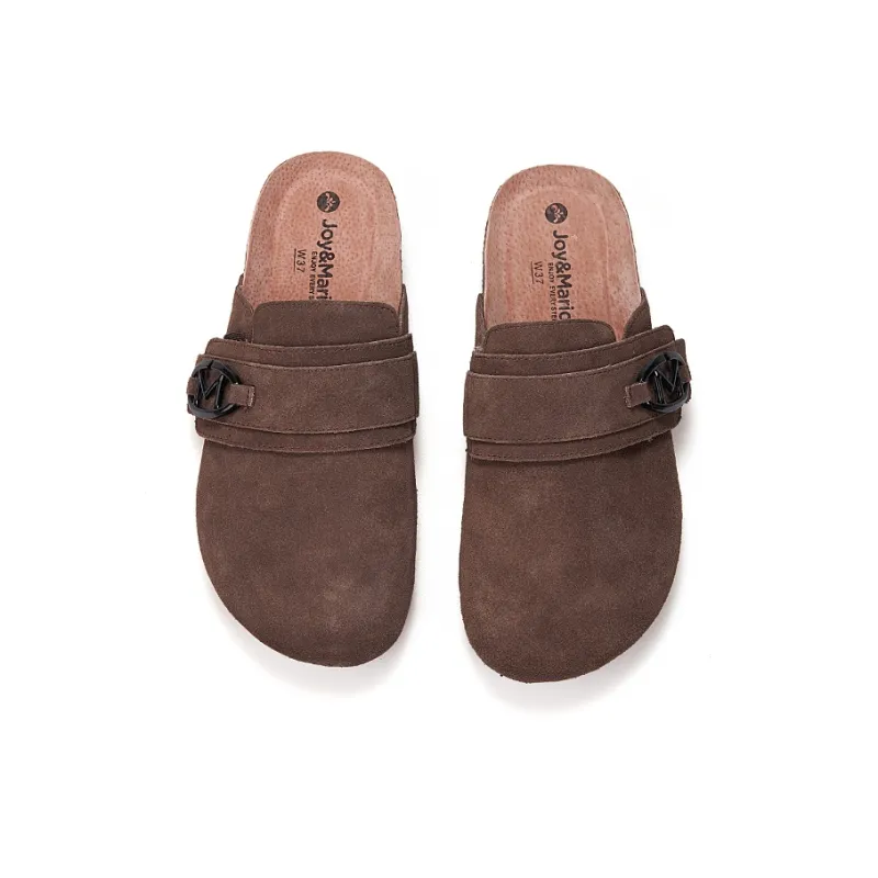 Joy&Mario Slip Resistant Closed Toe Slippers Women's-4