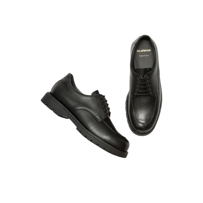 KLEMAN CLEON MANUFACTURE OFFICIER Low Top Casual Shoes Unisex Black-4