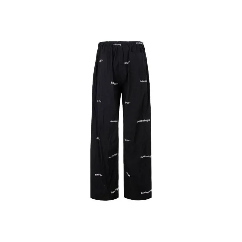 Balenciaga Logo-print Cotton Trousers-0